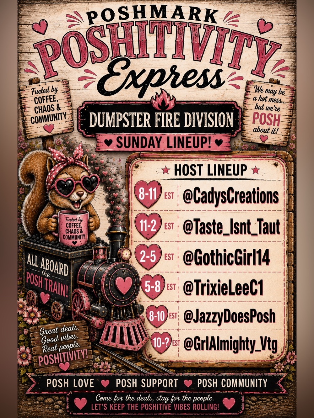 Cadyscreations is LIVE with Poshitivity Express